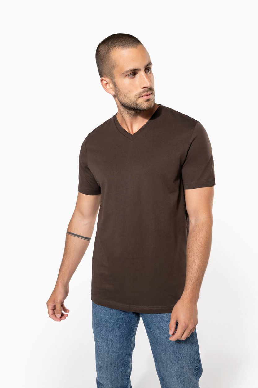 Kariban Men's short sleeve V-neck T-shirt [K357]