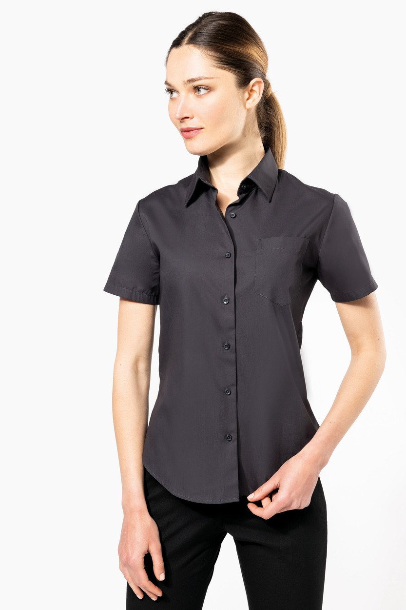 Kariban Ladies' short sleeve easy care cotton shirt [K544]