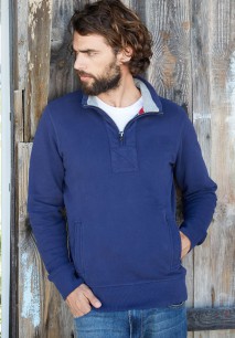 Kariban Heren sweater met ritskraag [KV2302]