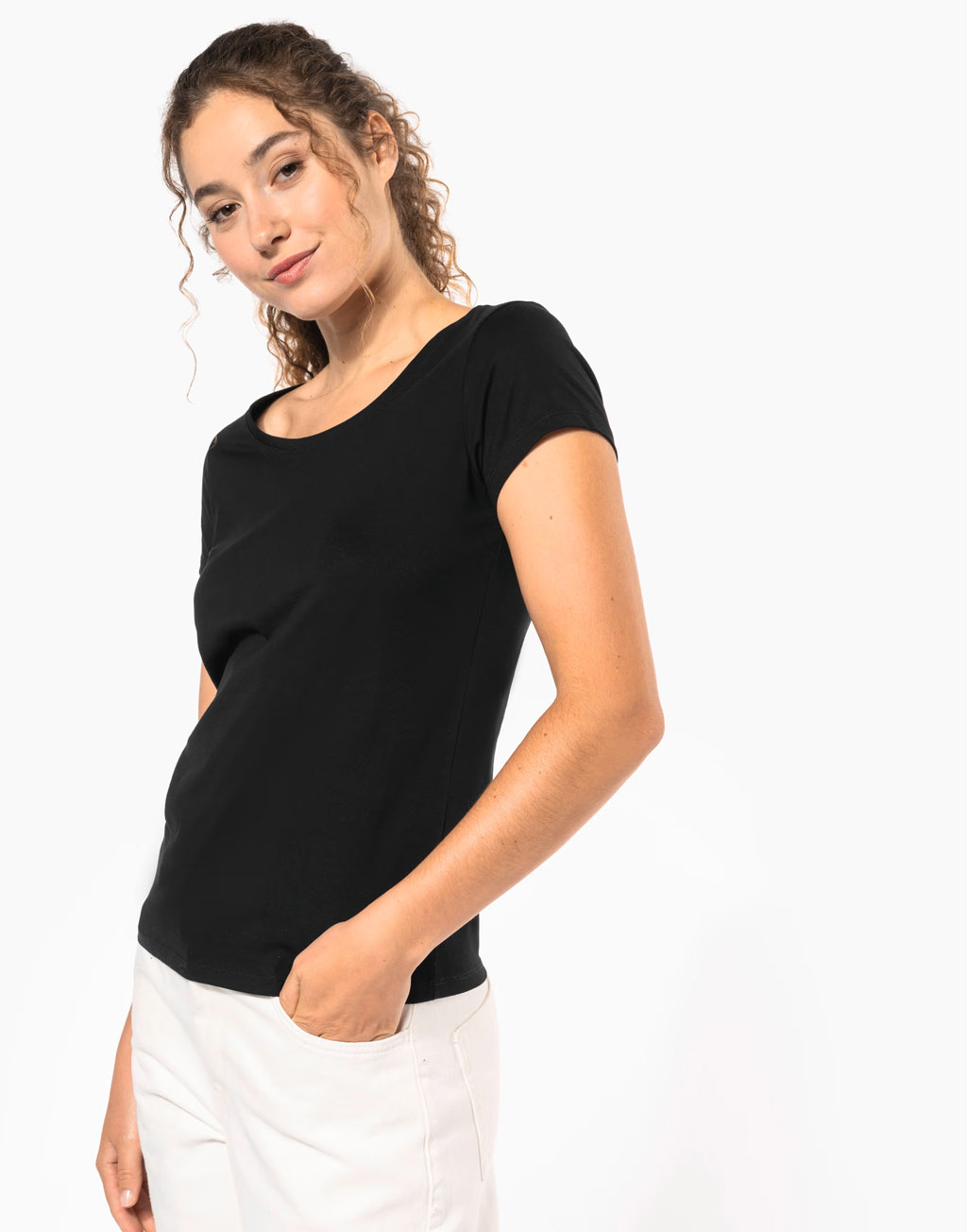 Kariban Ladies boat neck short sleeve t-shirt [K384]