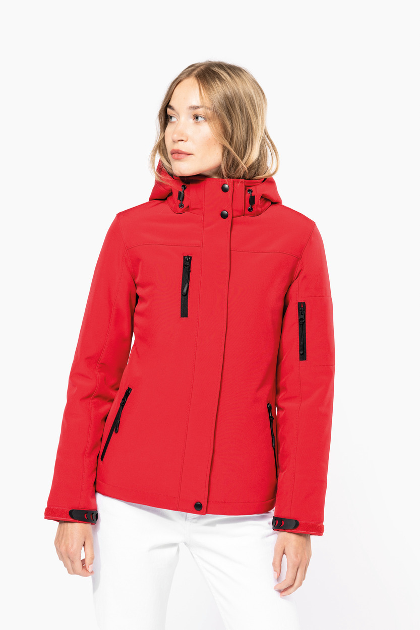 Kariban Ladies hooded softshell lined parka [K651]