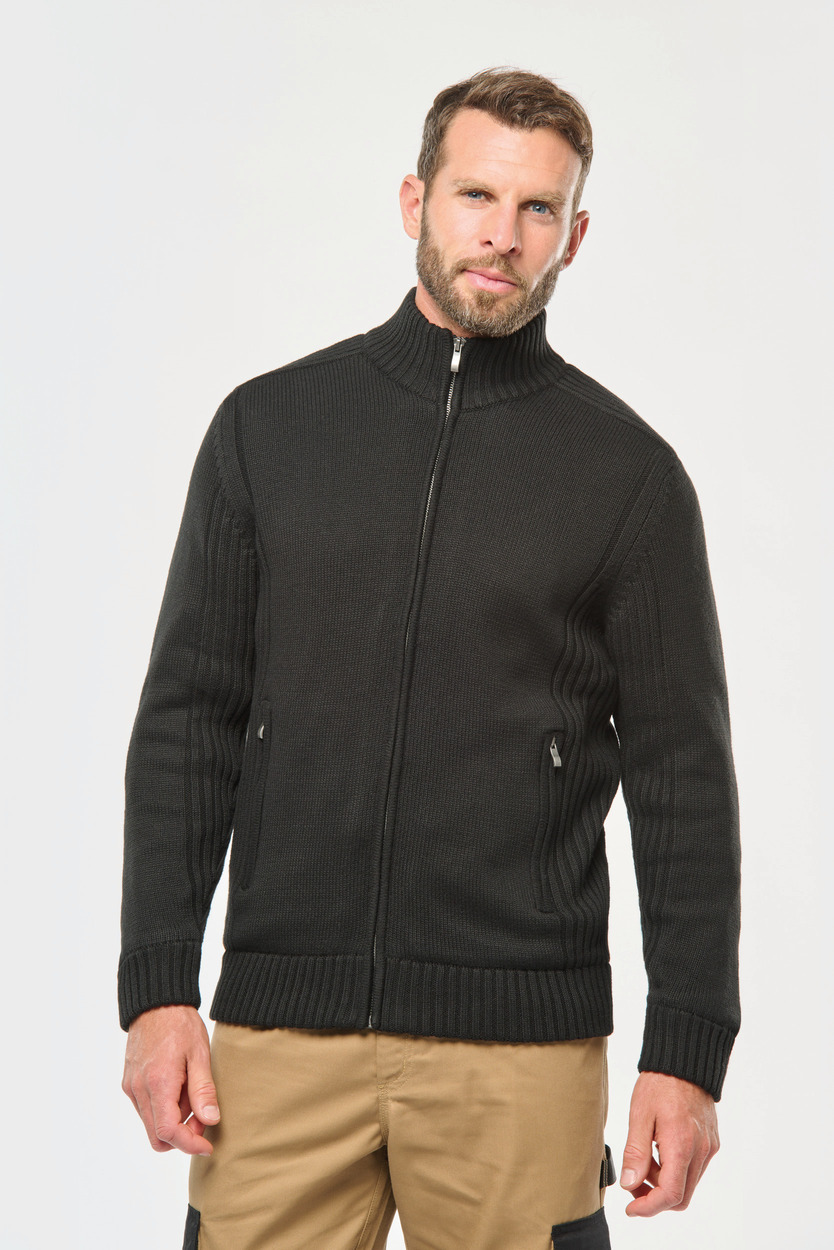 Kariban Fleece lined cardigan [K959]