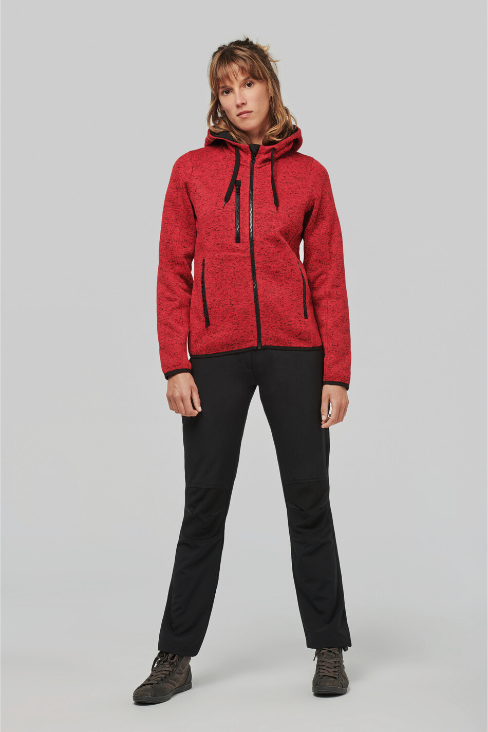 ProAct Ladies heather hooded jacket [PA366]