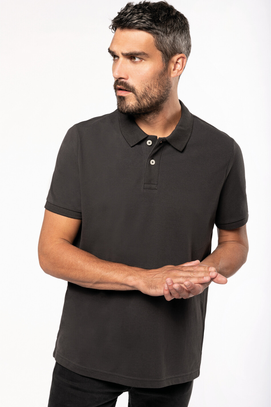 Kariban Mens vintage short sleeve polo shirt [KV2206]