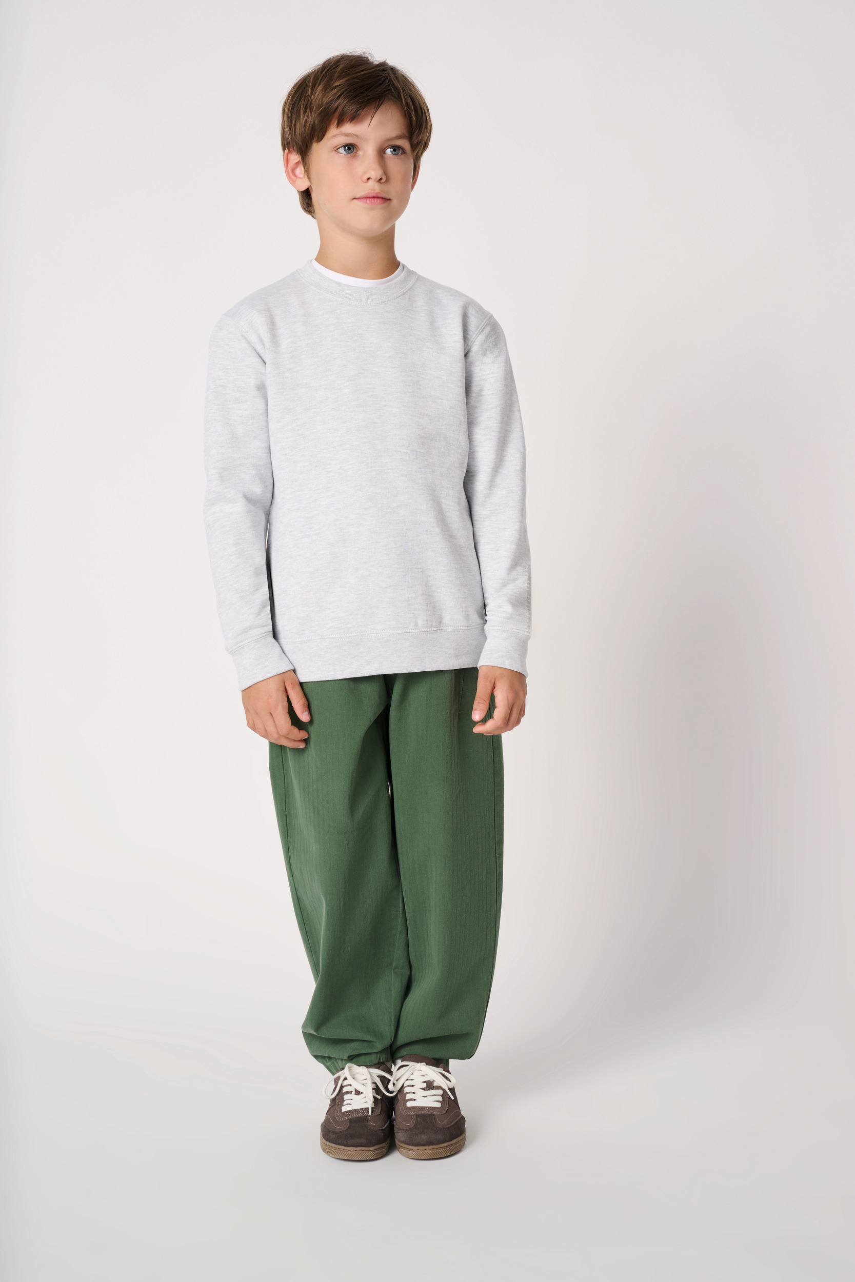 Ideal Basic Brand Kids basic round neck sweatshirt [IB401]