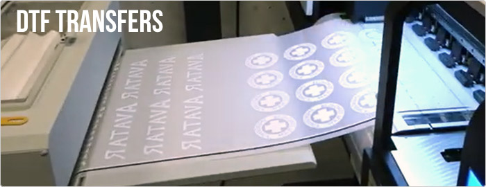 DTF printer met CMYK + RGB + wit voor full color transfers op textiel